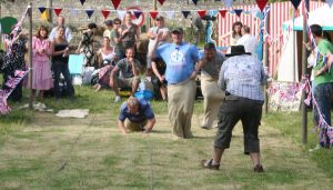 bbq games sack race