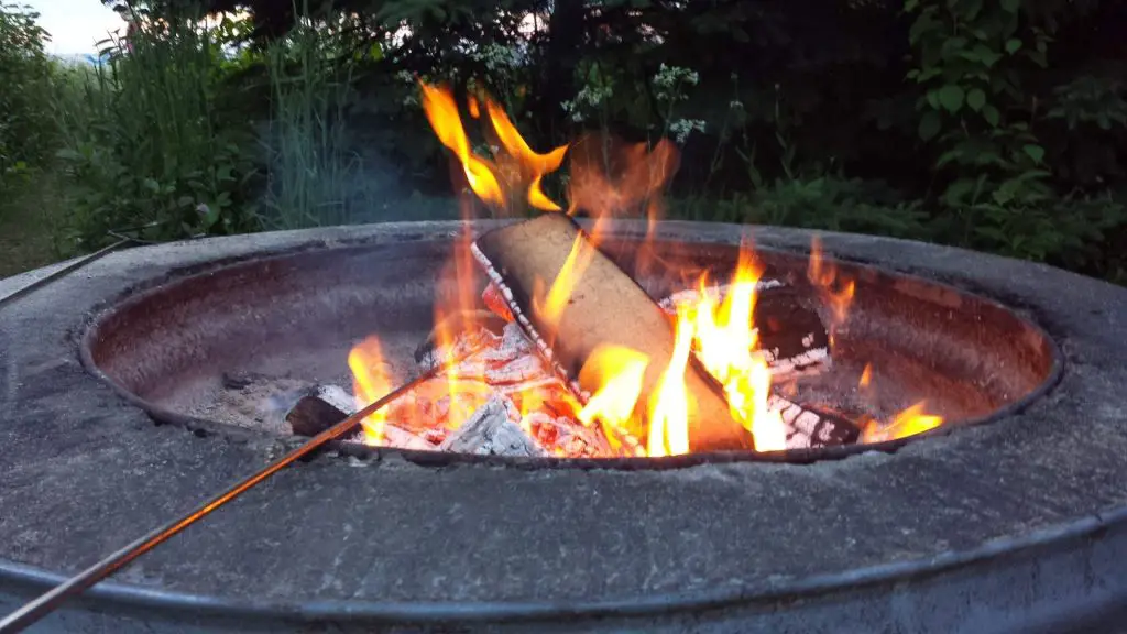 enjoying your DIY back yard fire pit