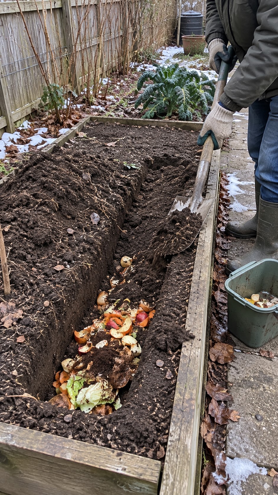 Trench Composting in Winter