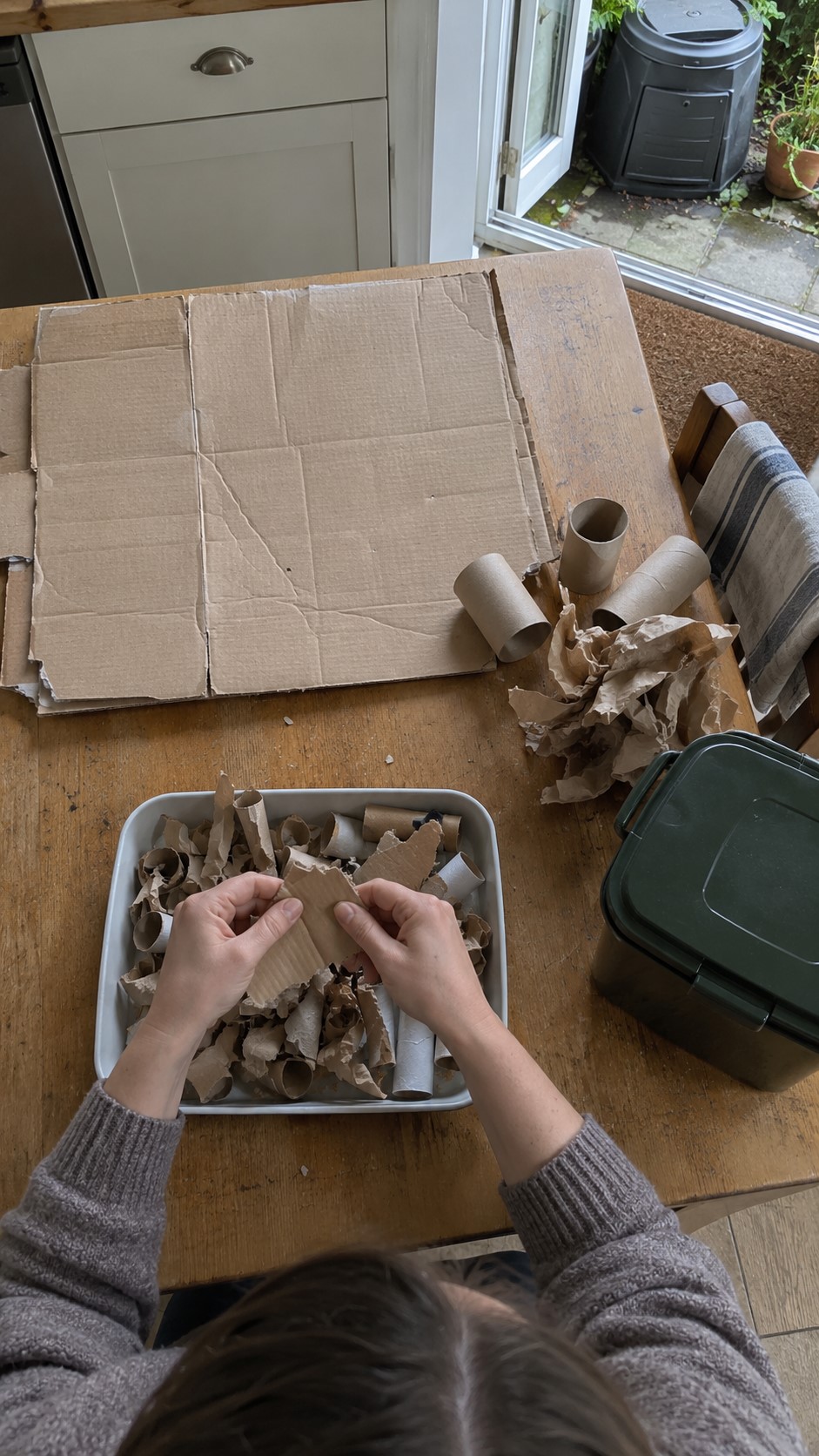 What can I use in place of brown material for composting