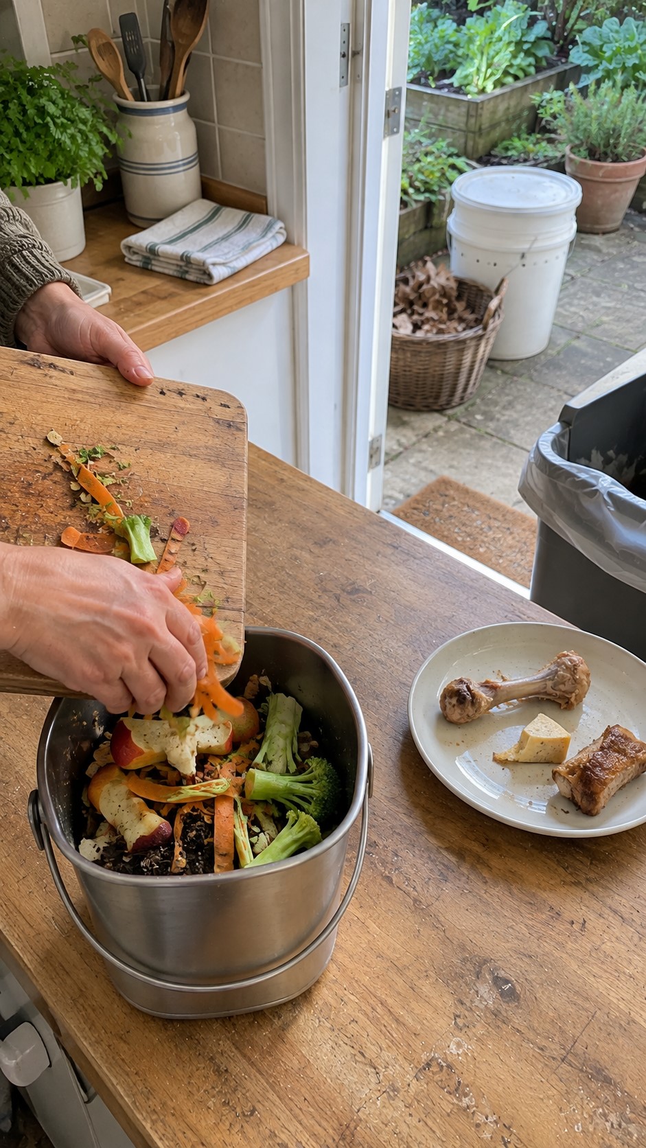 What materials not to compost