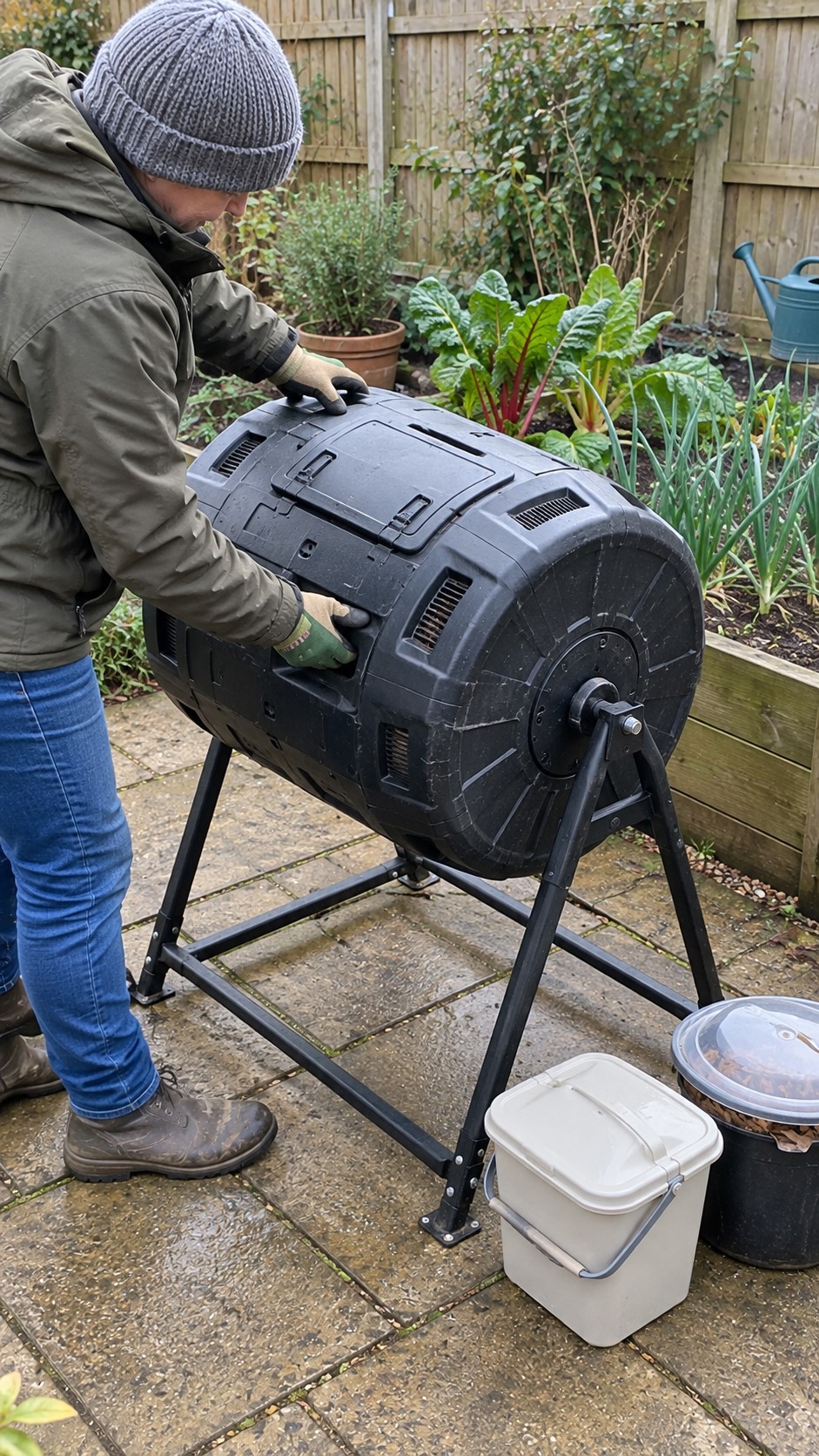What are the best compost turning techniques