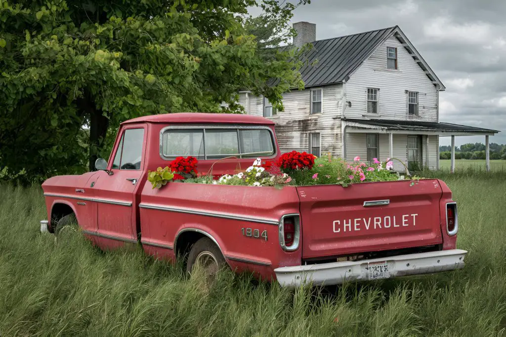 old truck into a Raised Garden bed