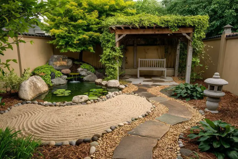 What are the Key Components and Layout Tips for a Zen Garden at Home