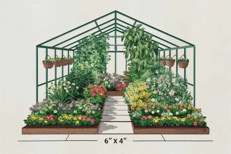 Small 6’x4′ Greenhouse Layouts Focused on Vegetables