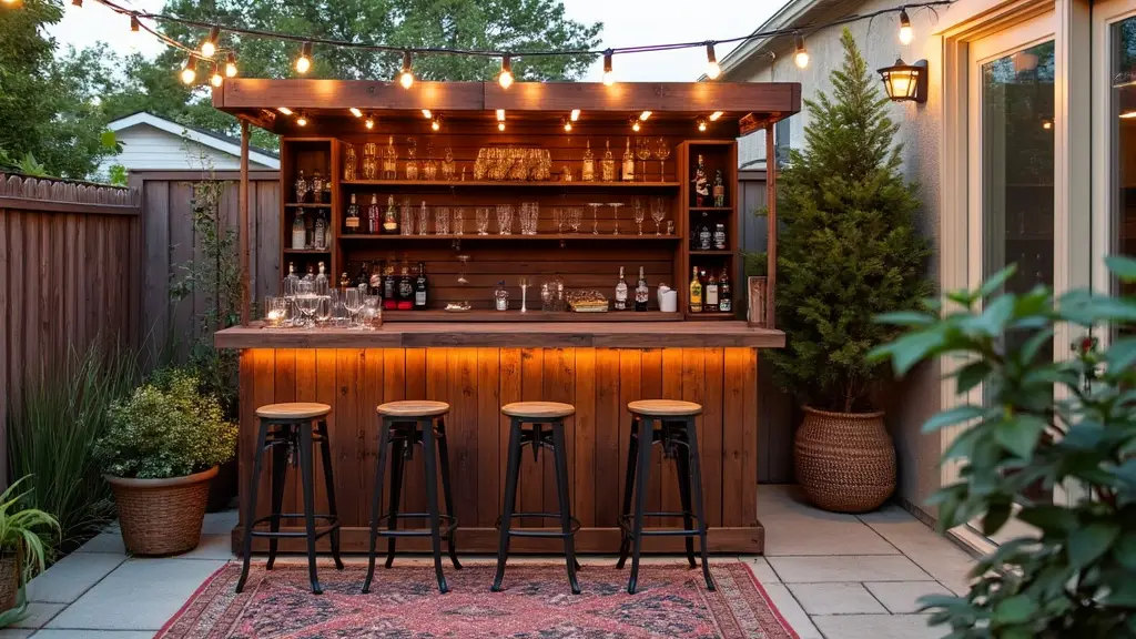 Patio ideas diy projects: crate bar