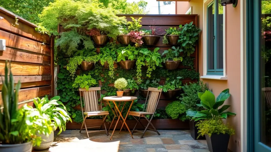 Patio diy ideas: vertical garden