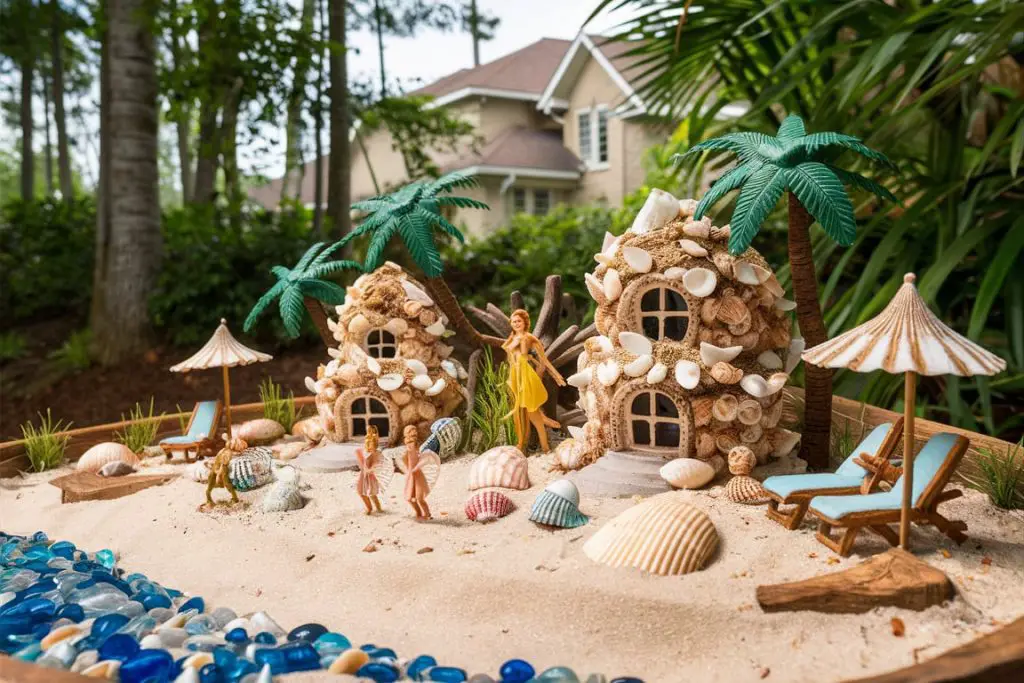 beach theme fairy garden