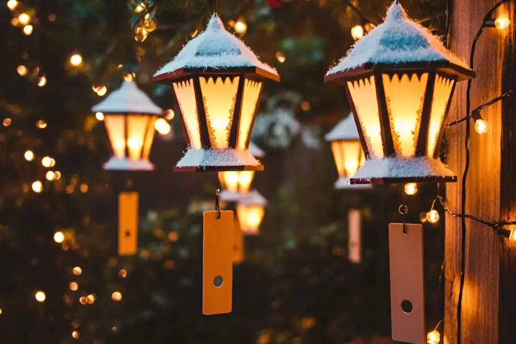 holiday-themed wind chimes