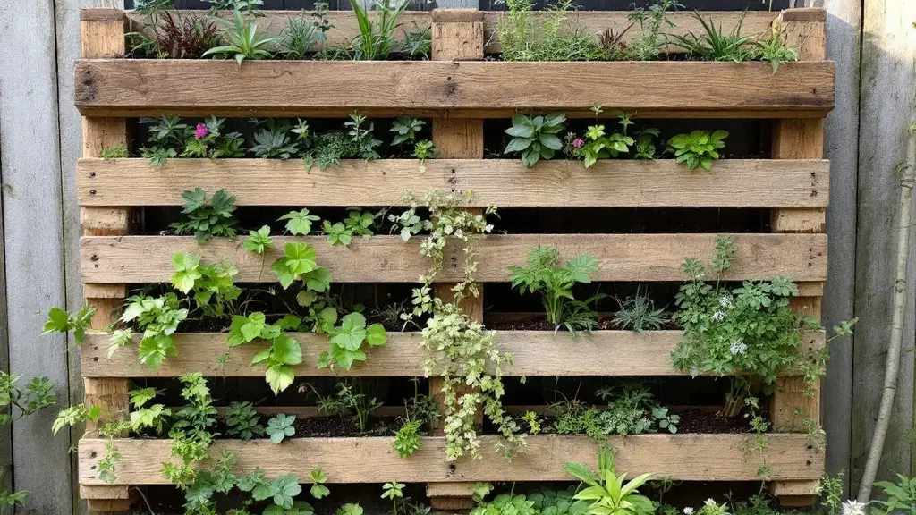 DIY Pallet Vertical Garden