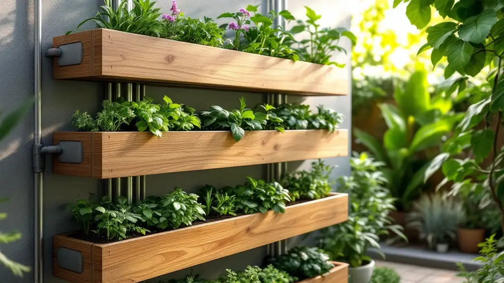 Vertical Planter Boxes with Irrigation Systems