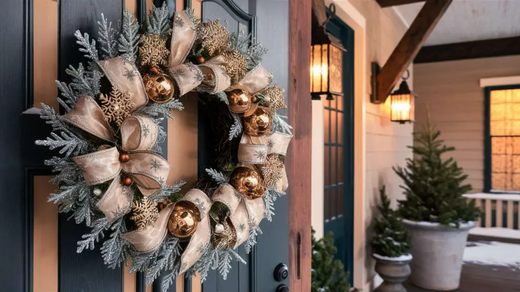 coordinate your wreath's colors with the decor