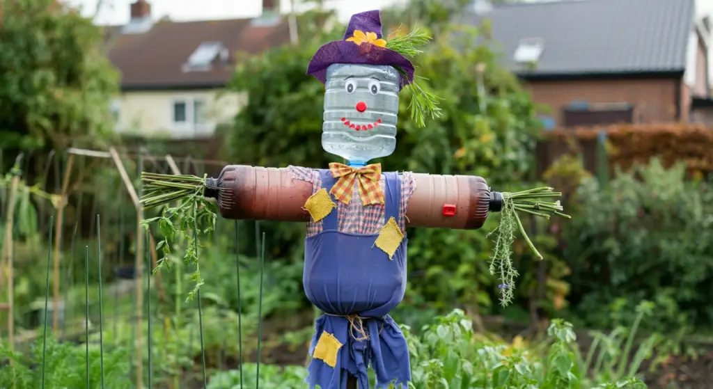 scarecrow from recycle materials