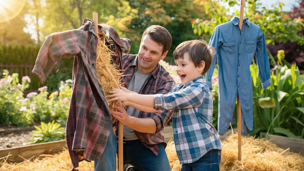 making a scarecrow 