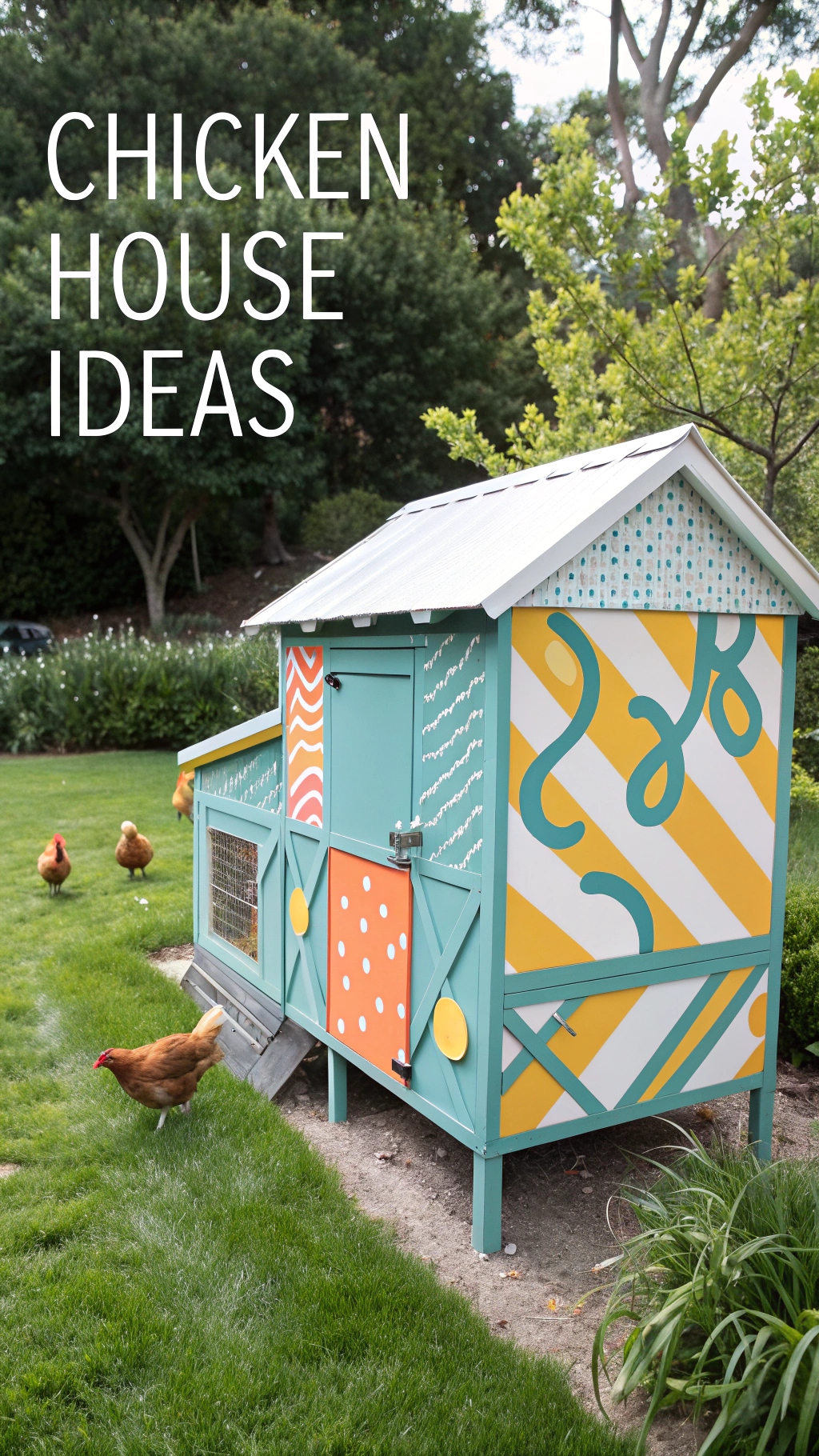 Chicken coop come yard art