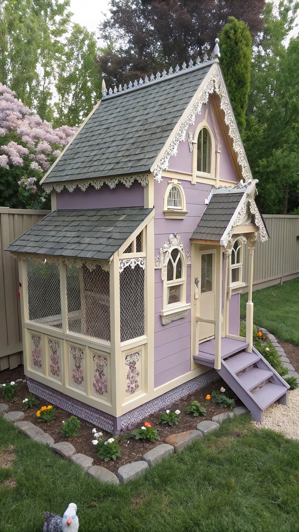 Victorian cottage style coop