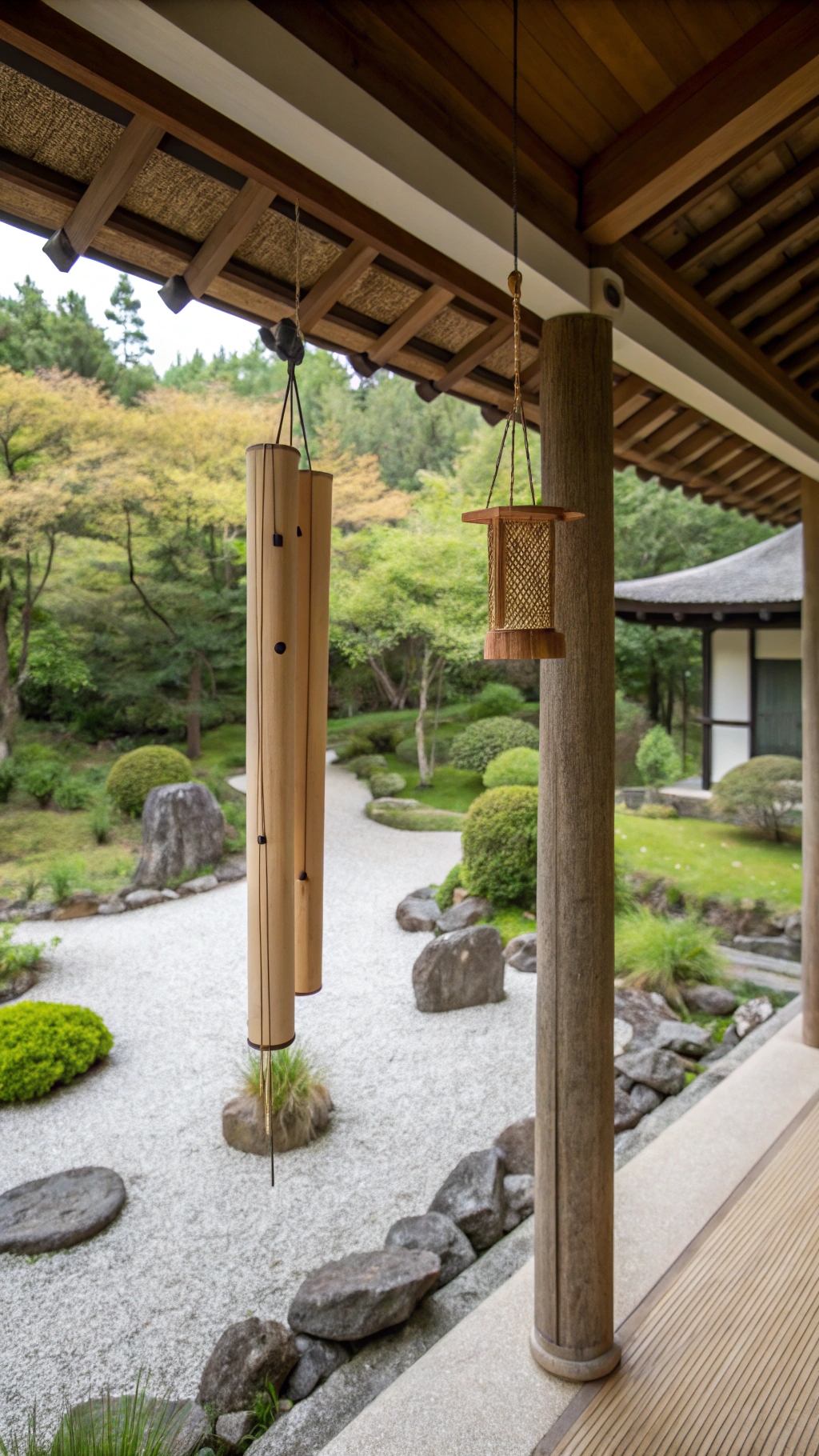 A simple bamboo wind chime
