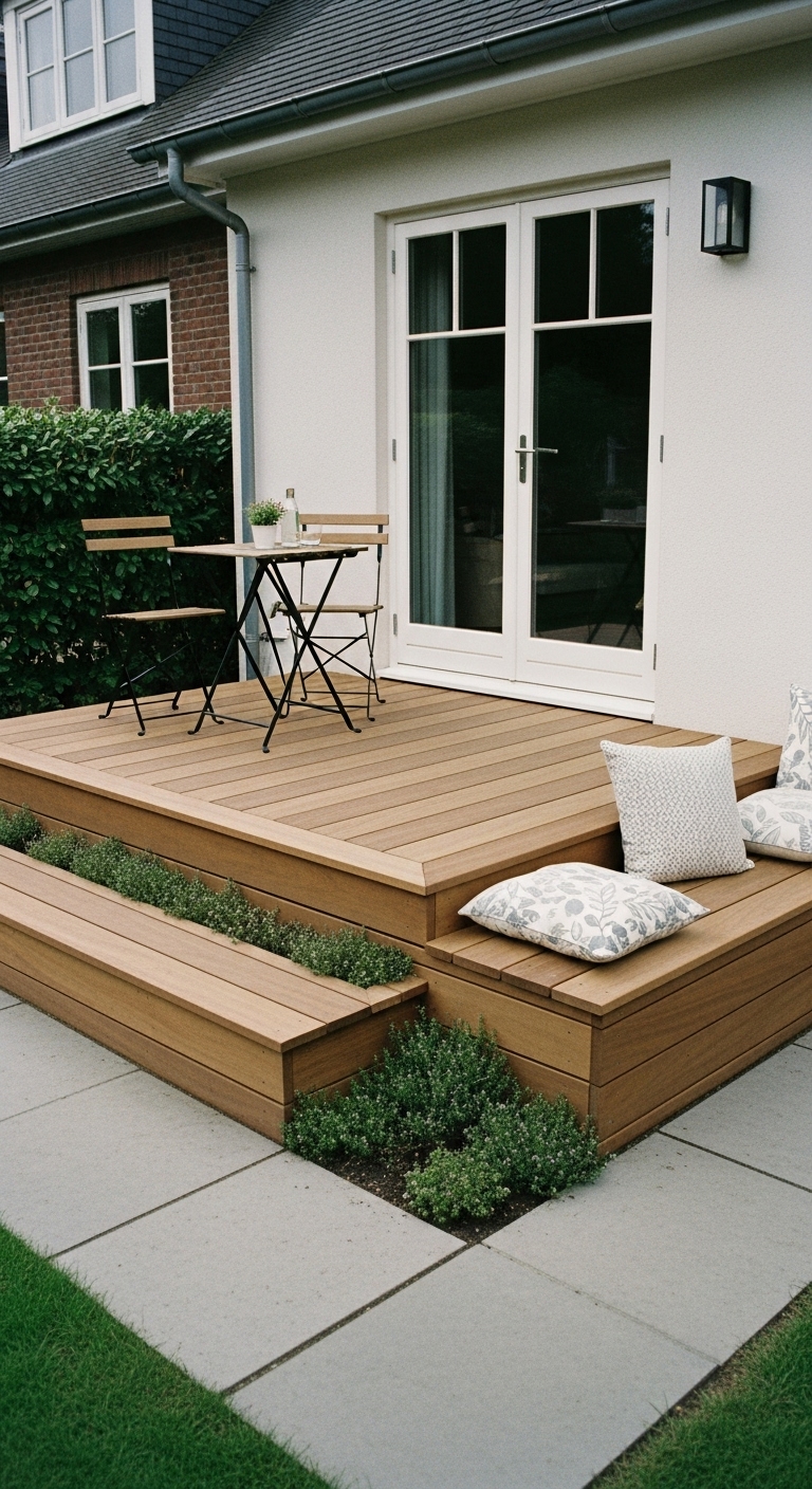 Small two level deck