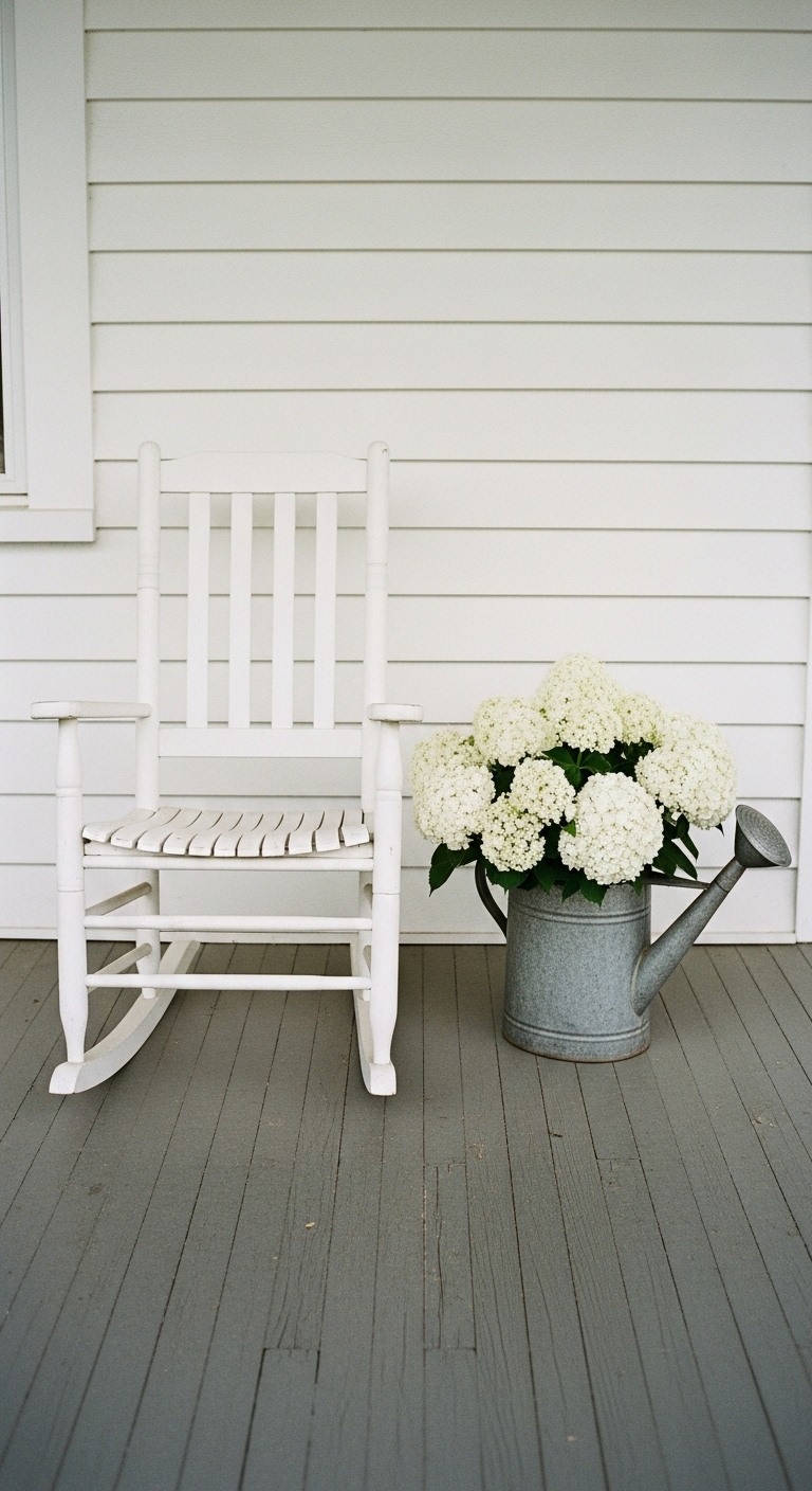 Refurbished chair for the porch