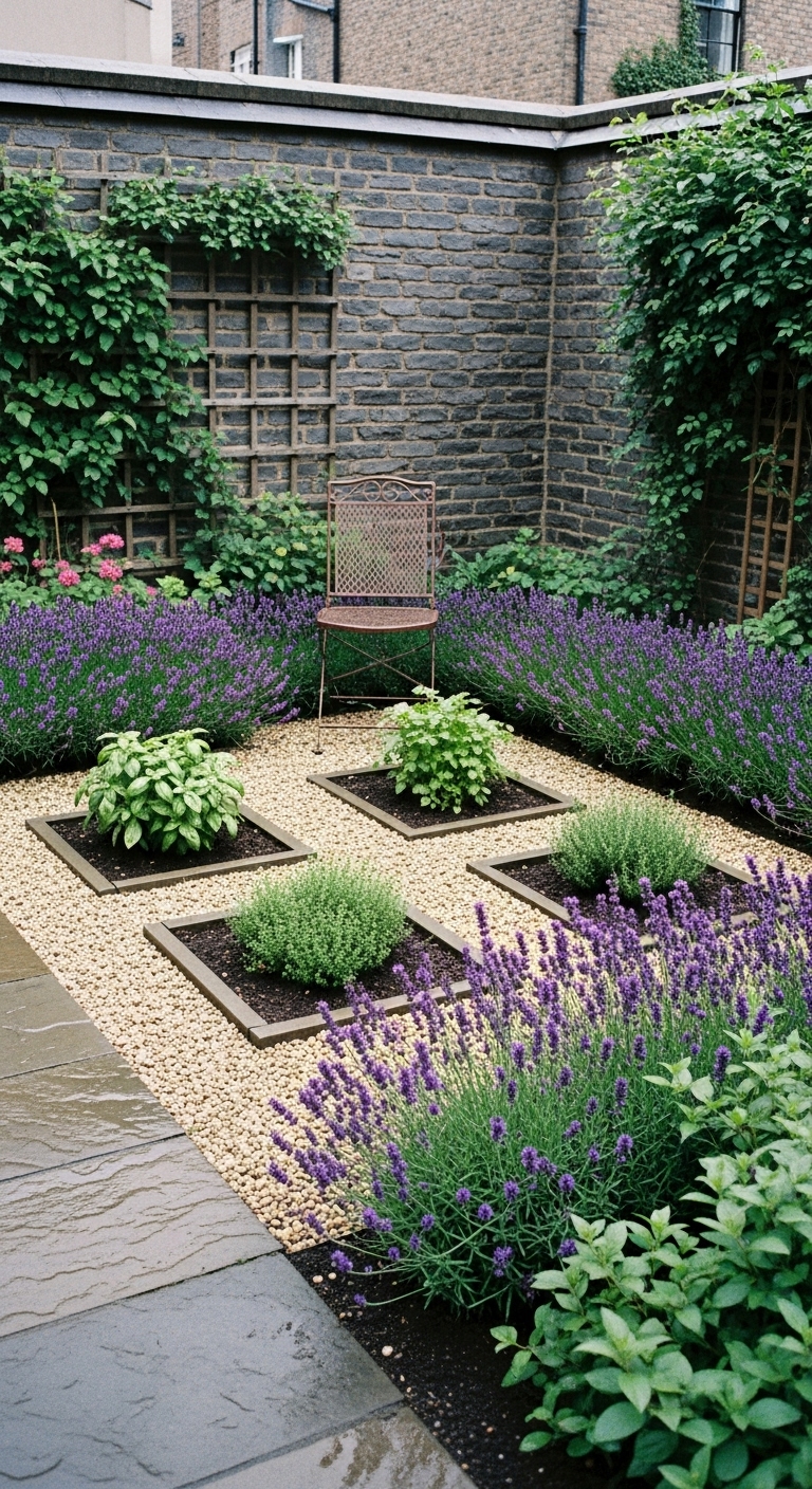 Basil, parsley, thyme, and oregano