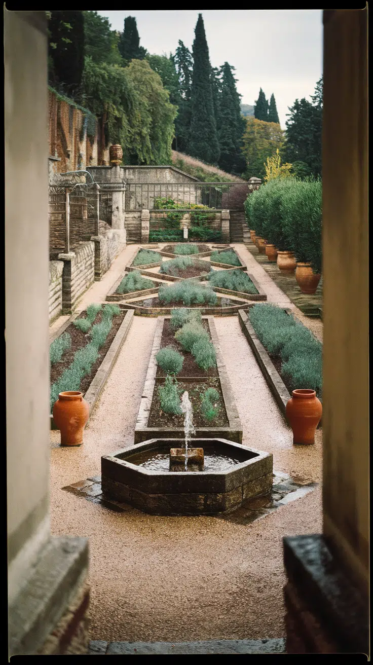 Italian courtyard garden