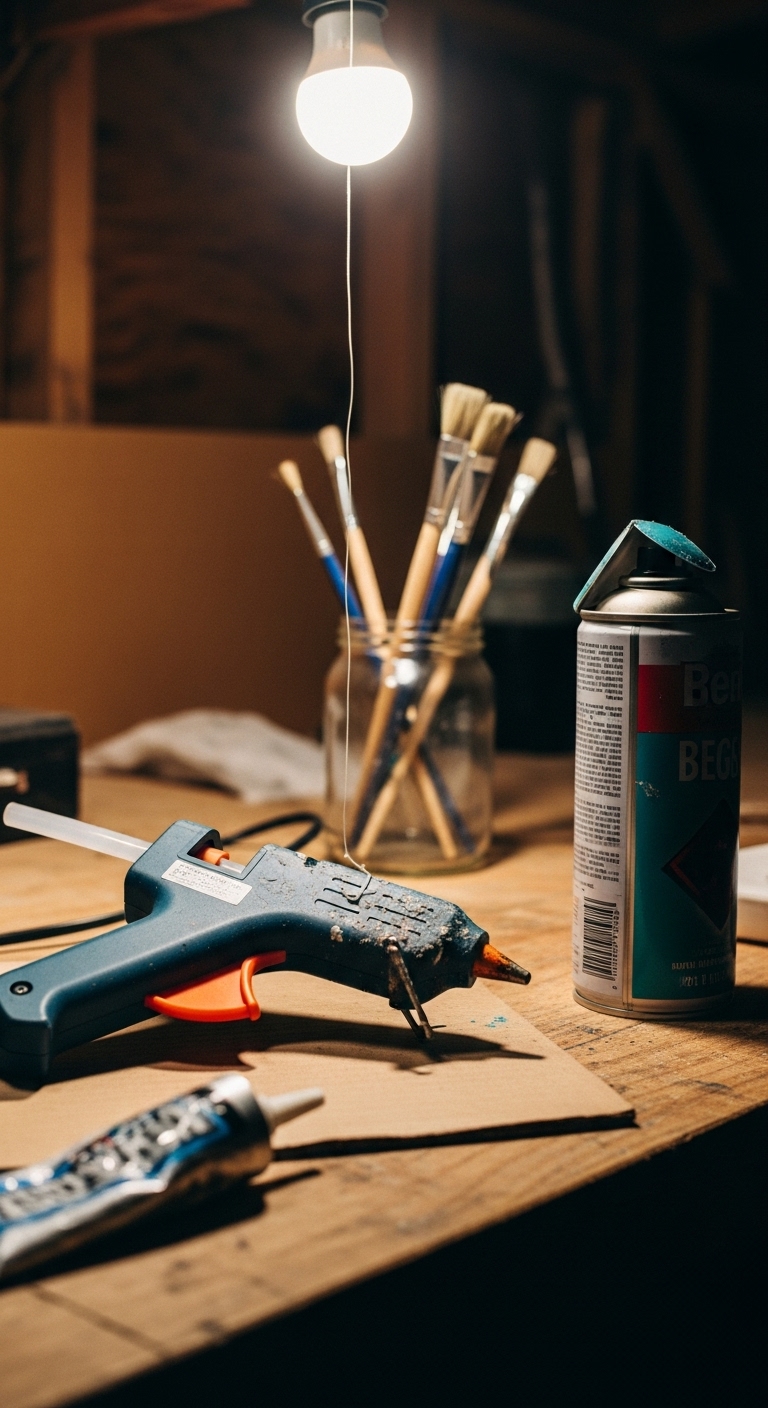 Workbench with gle gun