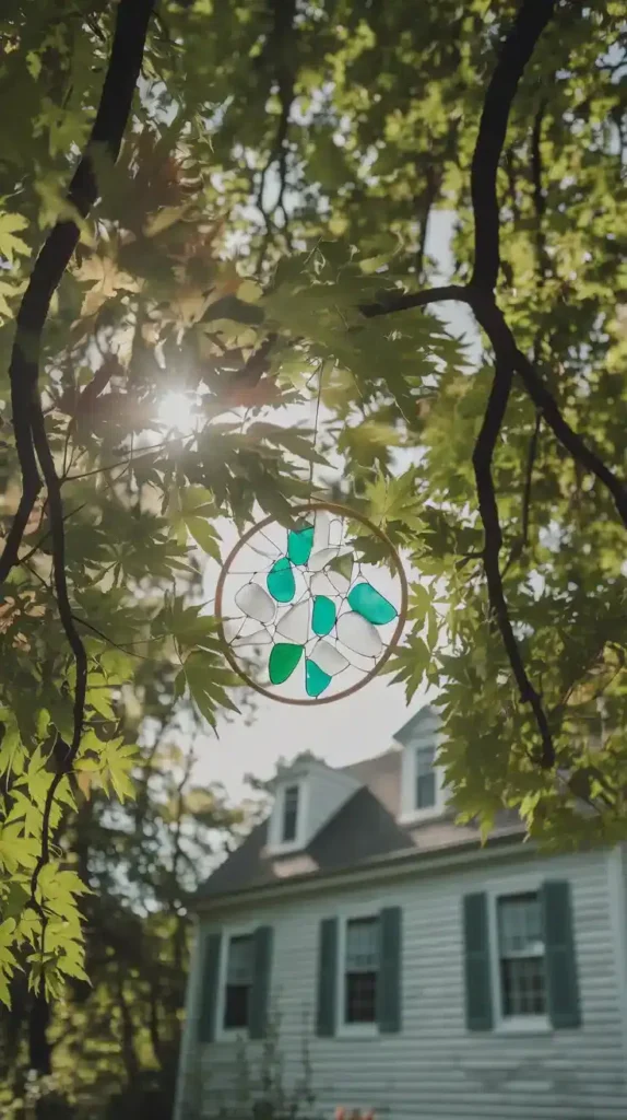 Sea glass suncatcher