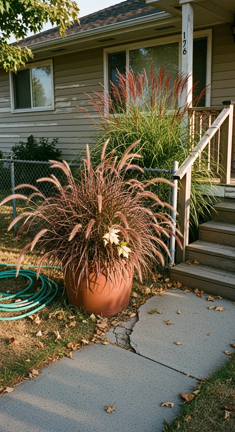 Purple Fountain Grass (Pennisetum setaceum 'Rubrum')