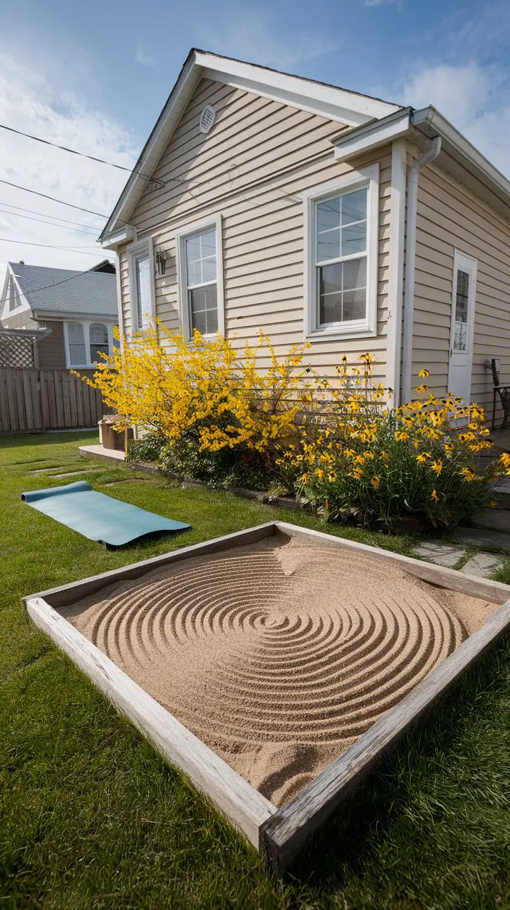 DIY Zen Space with yoga mat