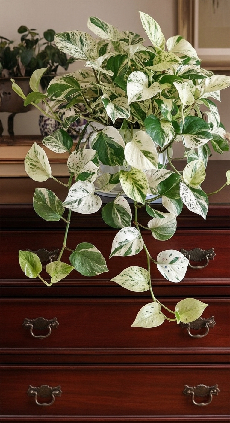 Snow Queen pothos plant