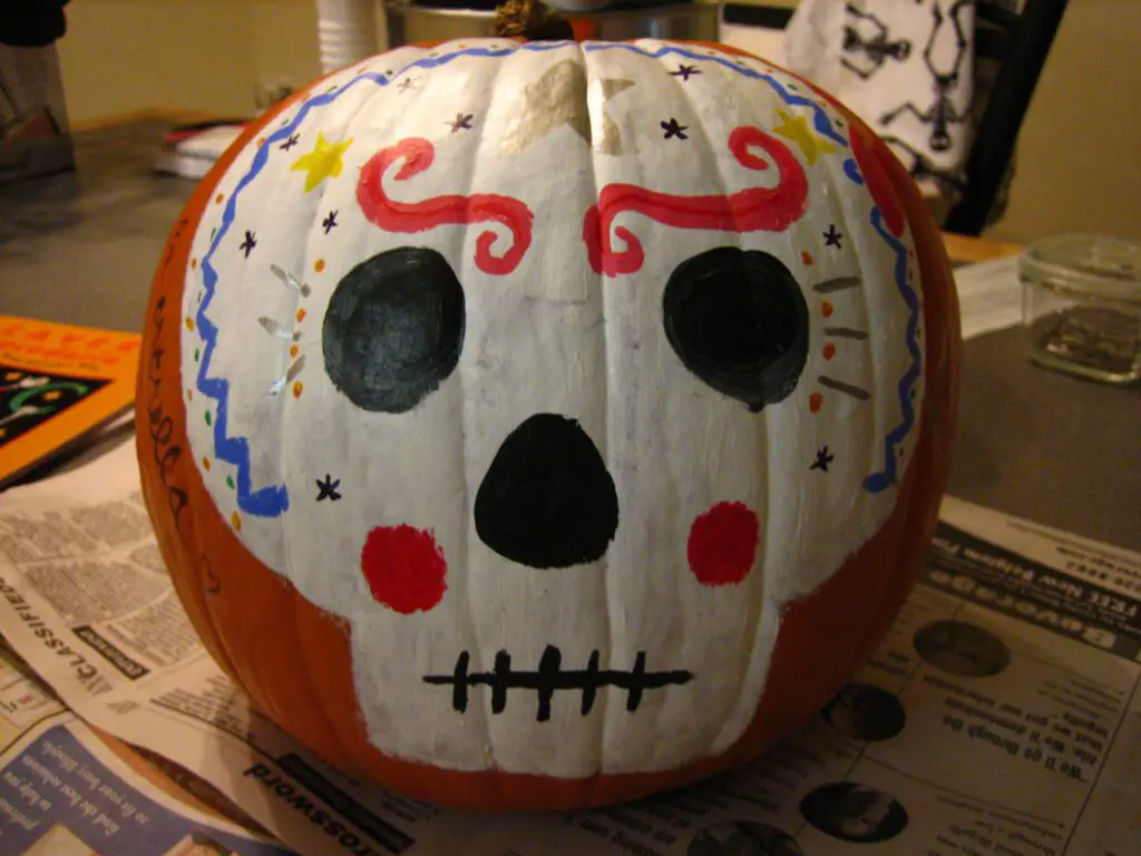 Painted Halloween Pumpkins