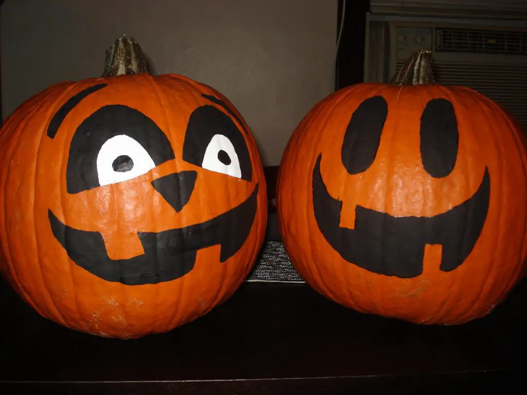 Painted Halloween Pumpkins