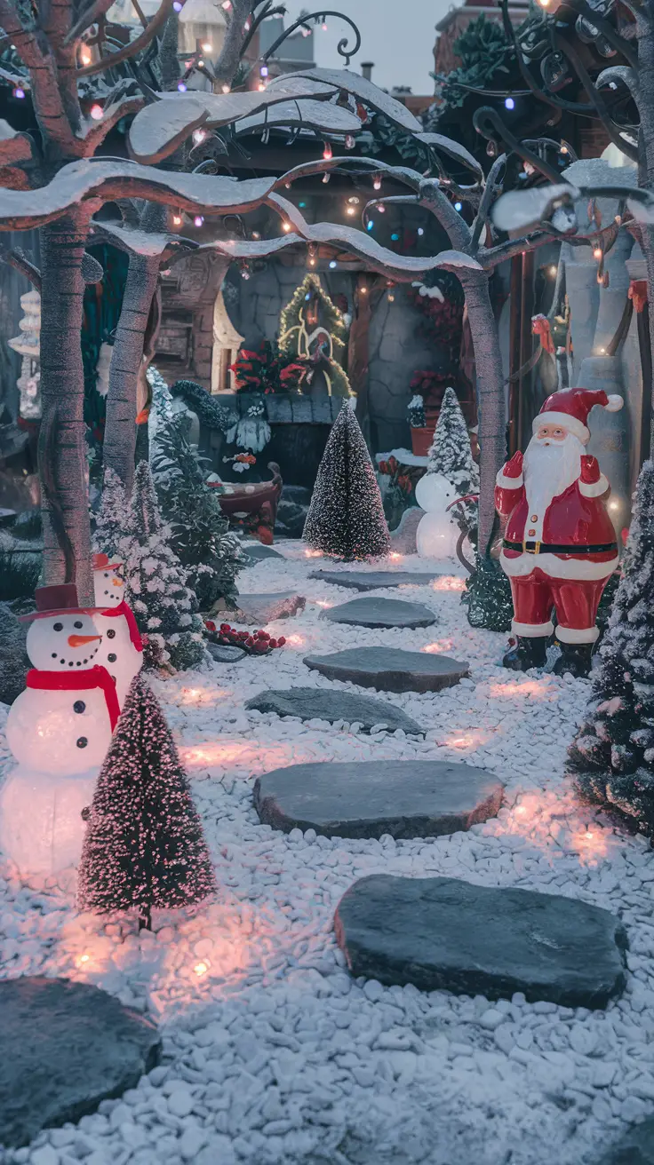 Christmas garden winter wonderland