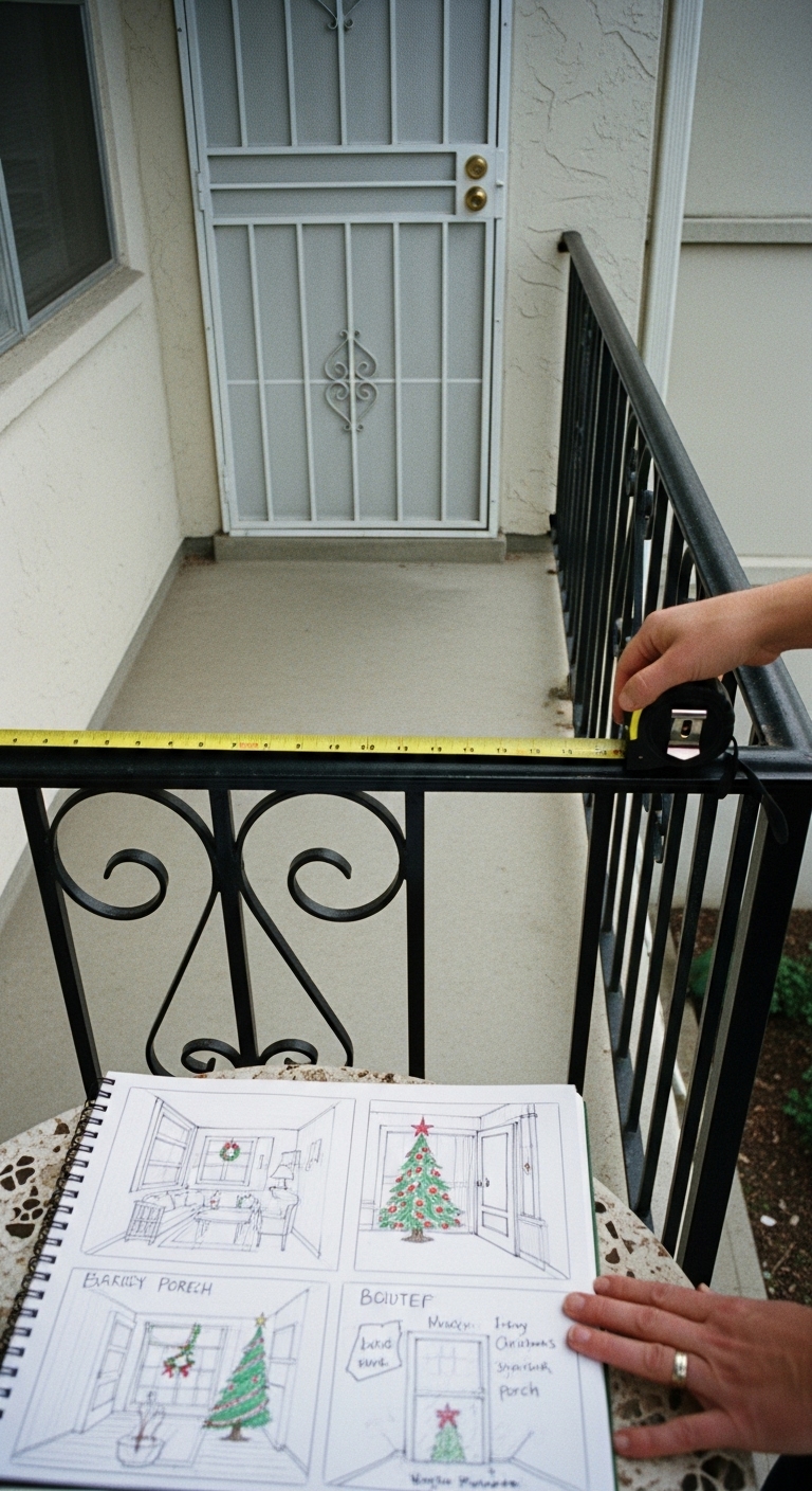Assessing your porch space for your Christmas design