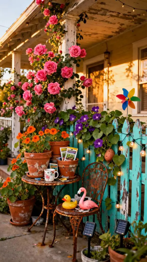 Cluttercore Garden Decor