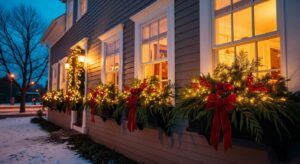 Christmas Window Box Display