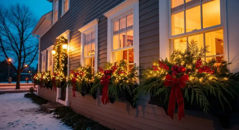 Christmas Window Box Display