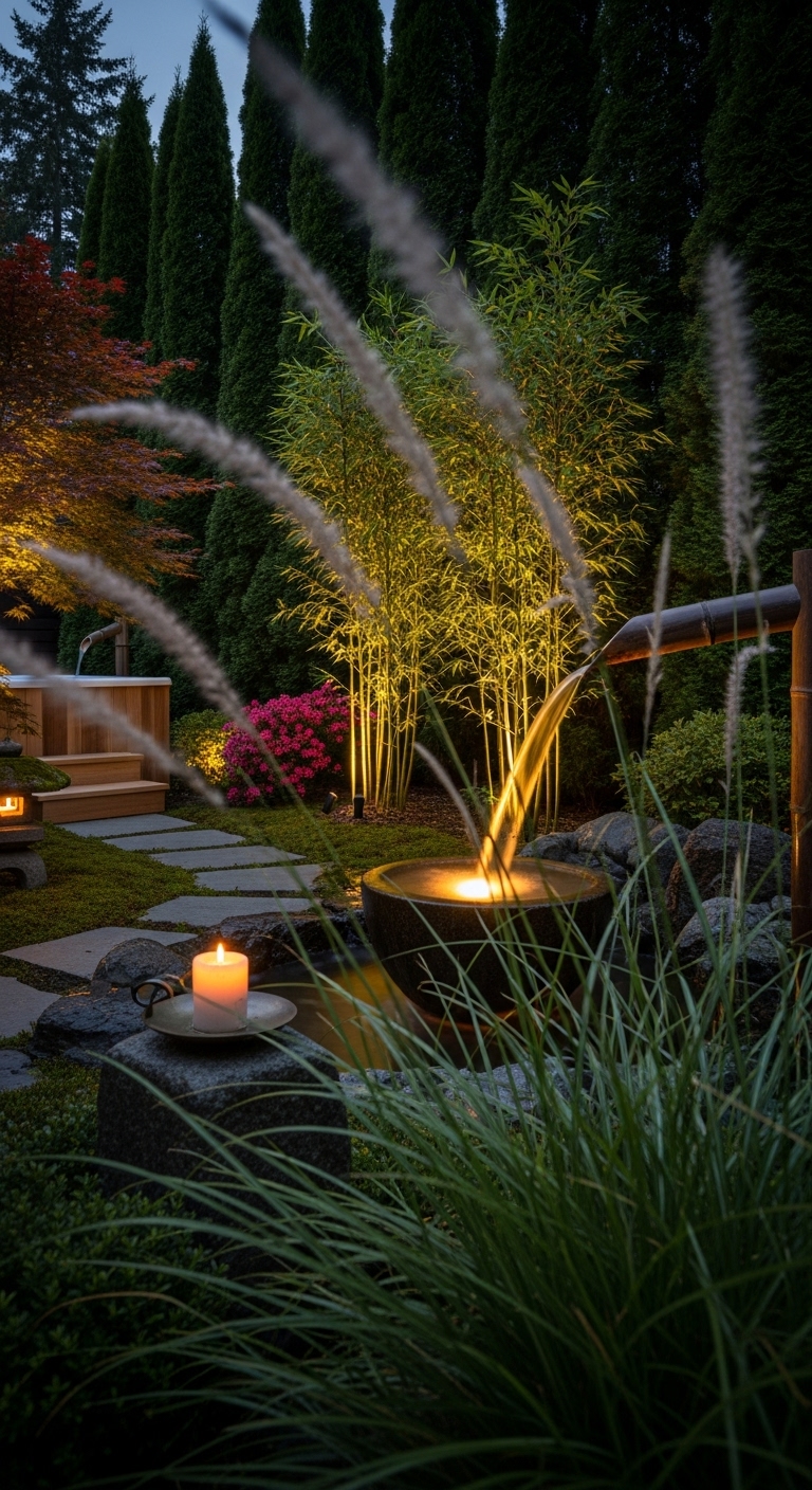 Shishi-Odoshi Japanese Bamboo Fountain