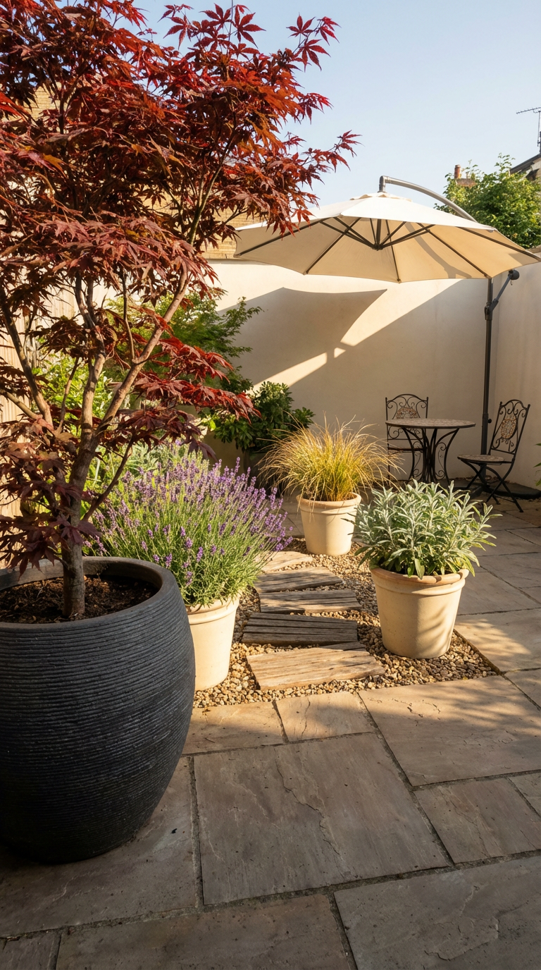 small space gardening: urban patio garden