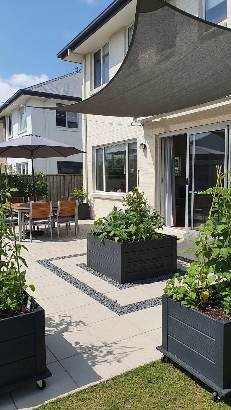 small space gardening patio
