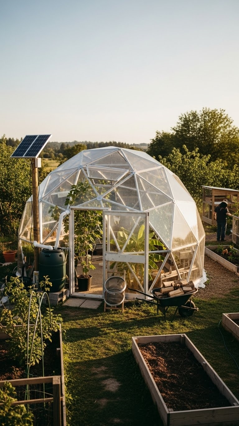 Geodesic Dome Greenhouse