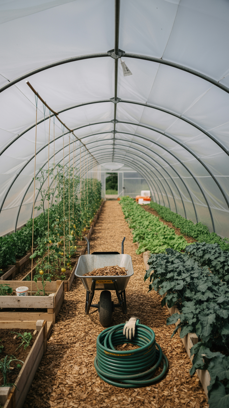 Hoop House or Tunnel Greenhouse