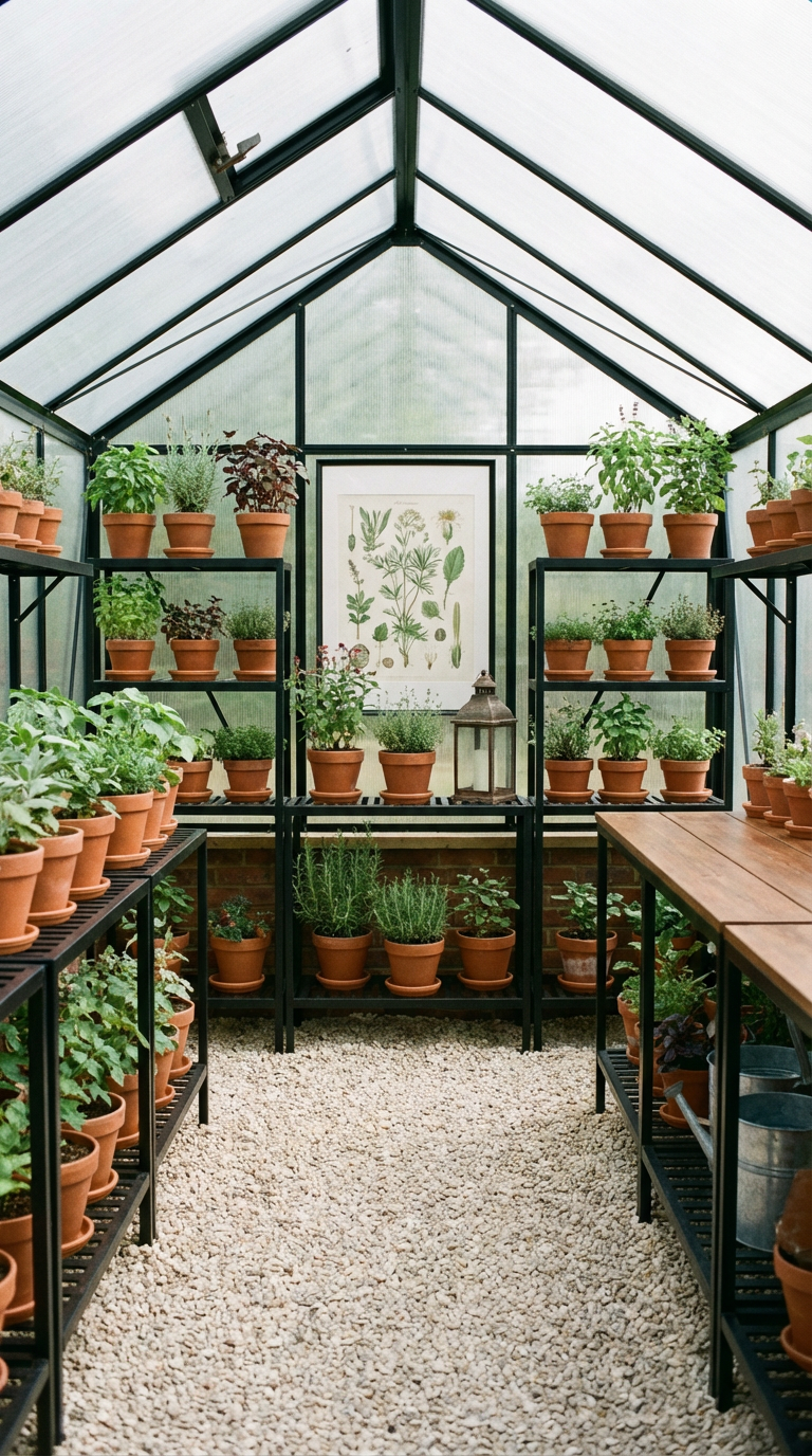 Greenhouse interior ideas: Restrained styling
