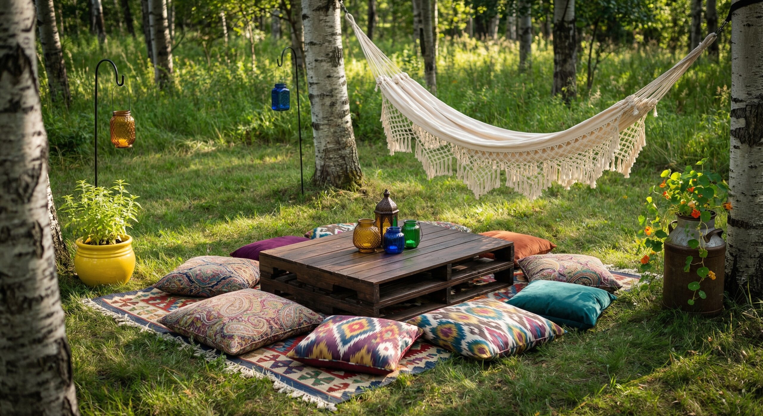 Backyard Hippie Garden Aesthetic Ideas