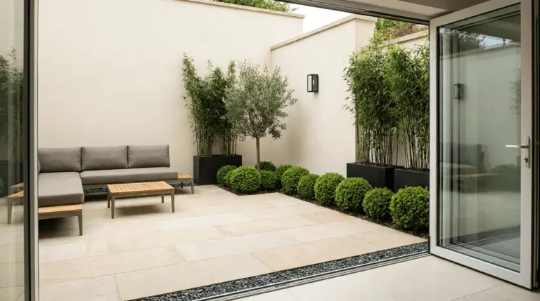 Modern courtyard garden