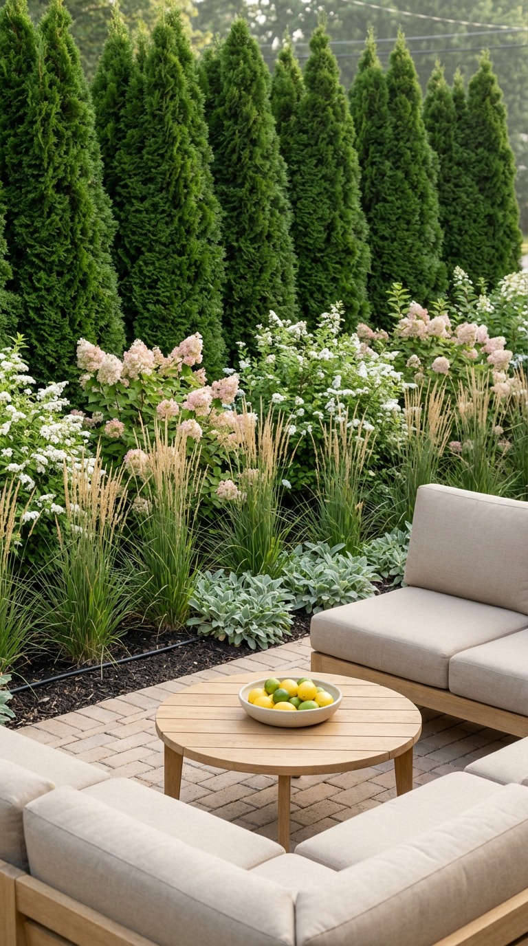 Patio privacy ideas with plants
