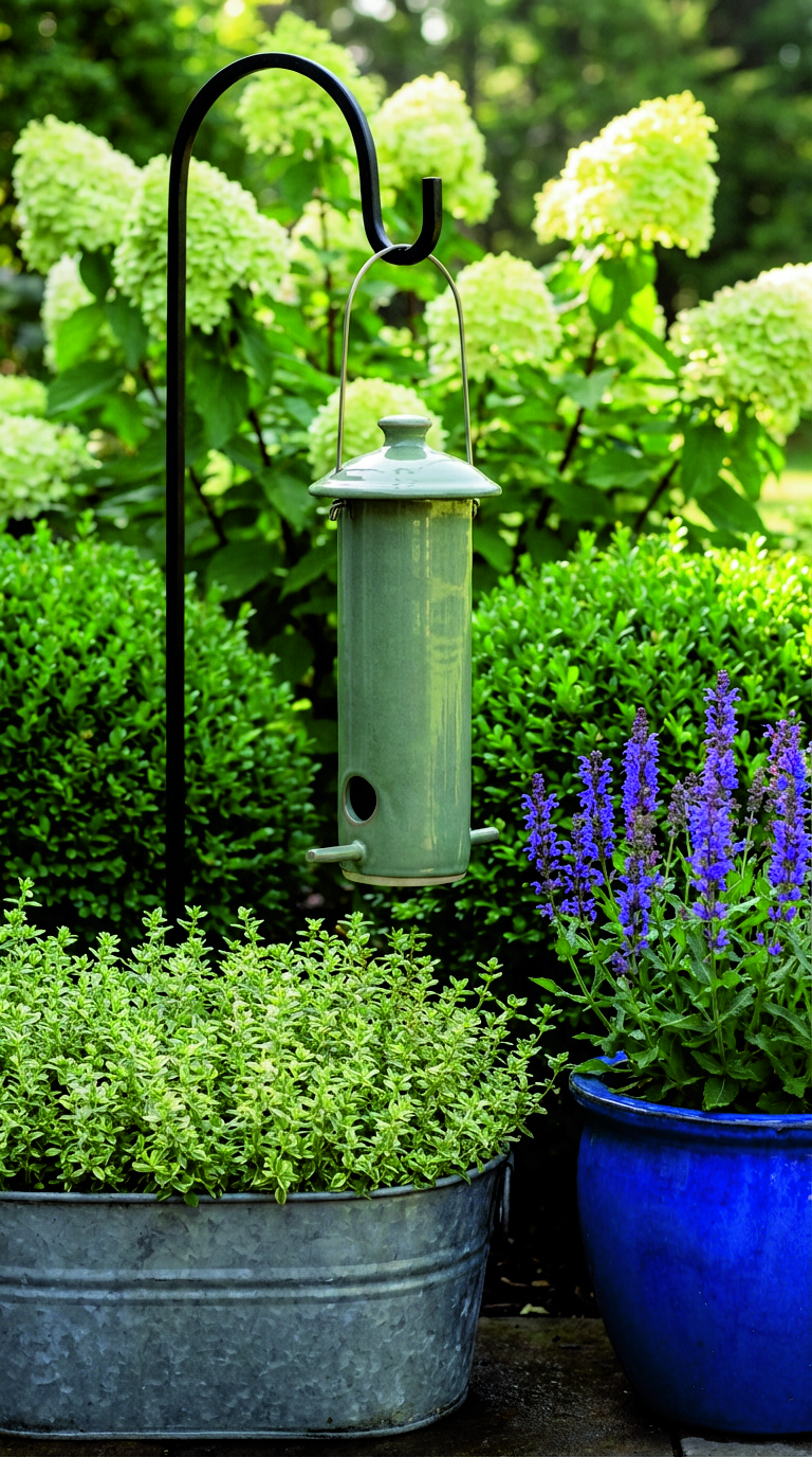 Bird Feeder Garden: tube feeder