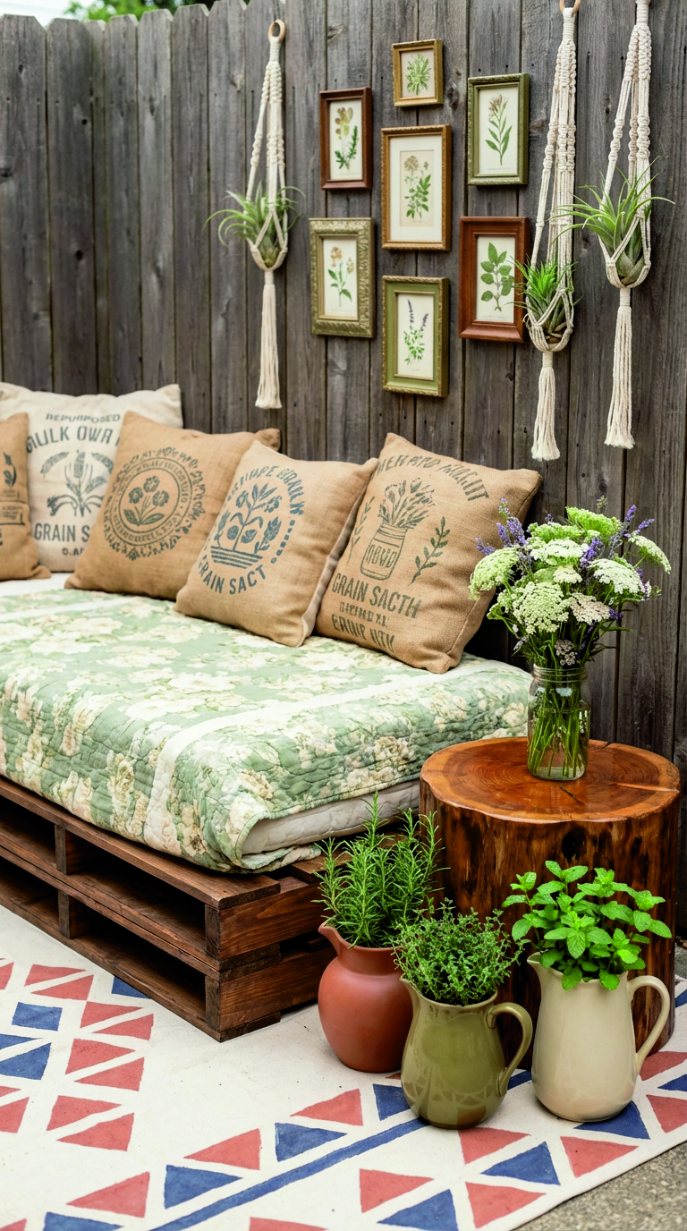 Boho Patio Budget Friendly