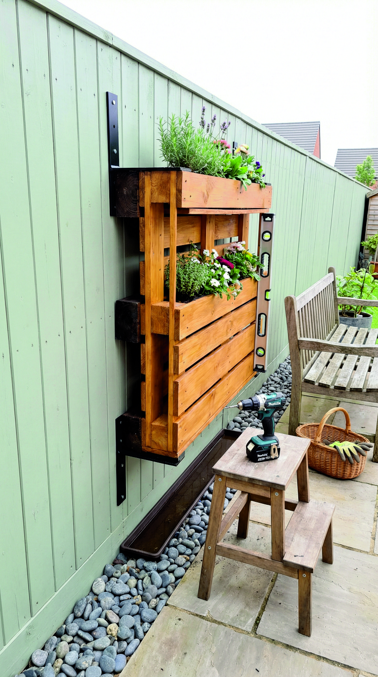 DIY Vertical Pallet Planter