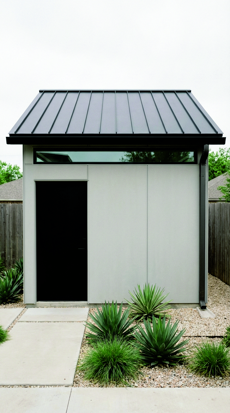 Modern shed: 